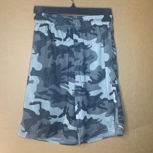 Large Boys Camo Athletic Shorts